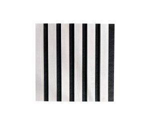 Panel de pared de madera natural 2700 x 300mm (Blanco-Negro)